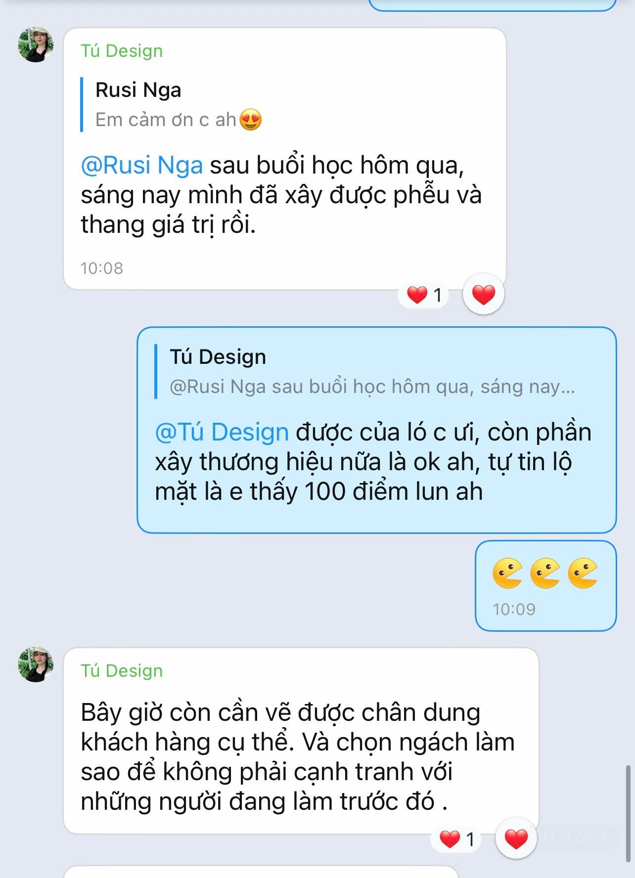 Học viên xây được phễu và thang giá trị sau buổi học