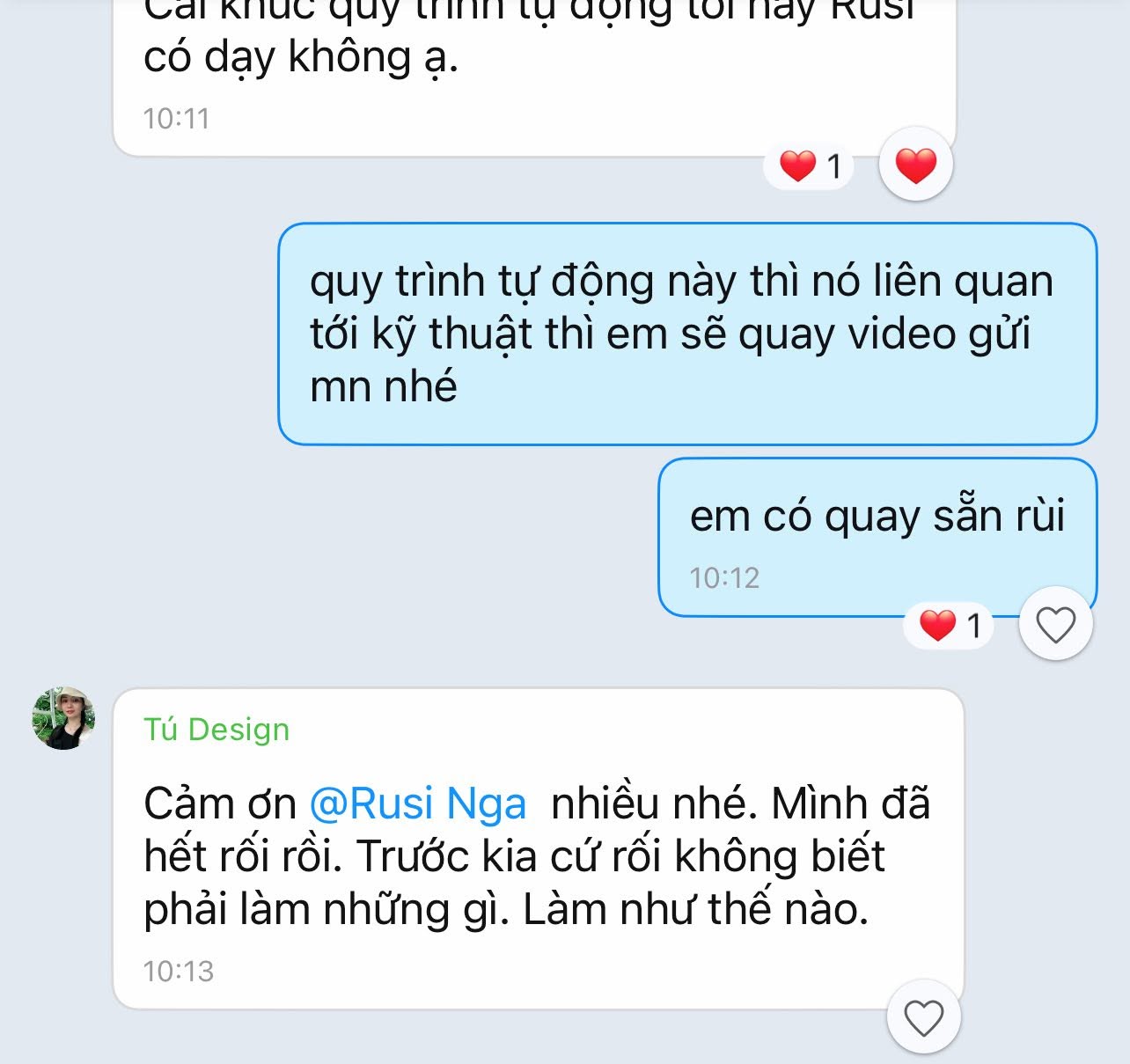 Học viên hết rối sau khi được hướng dẫn quy trình tự động