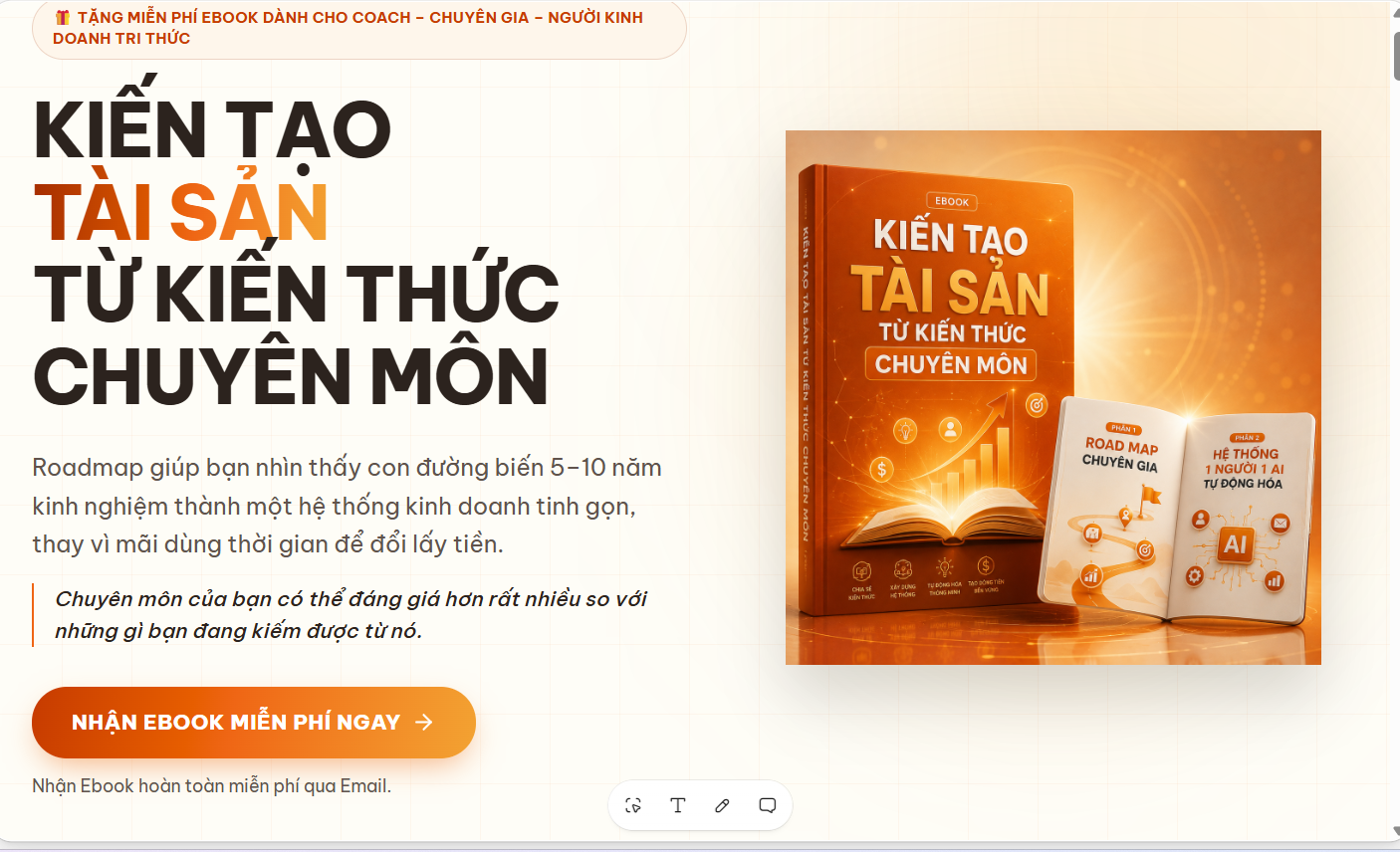 Tạo landing page